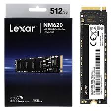 DISQUE DUR LEXAR NVME INTERNE M,2 2280 GEN3X4 SSD 2,5 512GO NM620